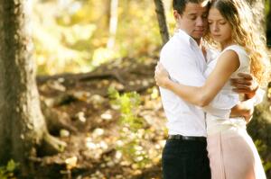 Couple together in nature
