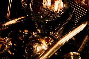 A motorcycle engine