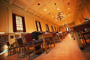 Student in Study hall sleeping