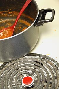Empty dirty pan