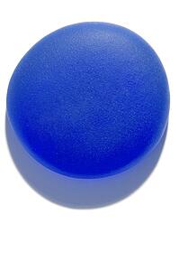 Blue round object