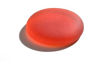 Orange oval stone