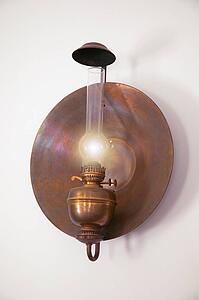 Old-fashioned oil lamp