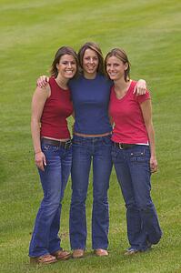 Three teenage girls