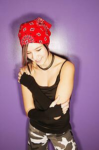Trendy teenage girl