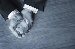 World in his hands