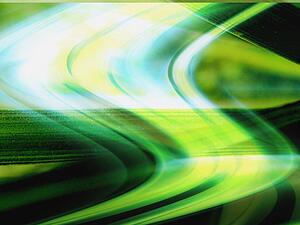 Bright green and turquoise computer generated design