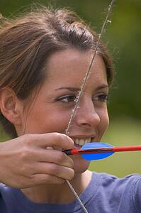 Woman with bow and arrow