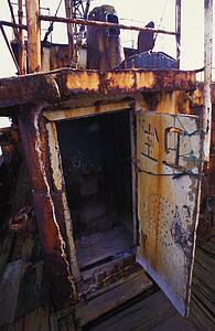 Part of derelict boat