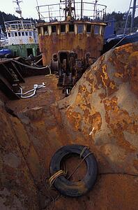 Rusty old boat