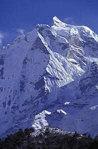 Snow covered mountain peak