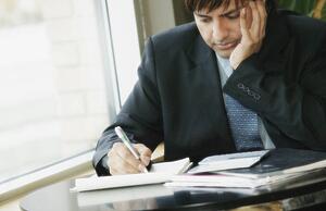 Businessman working