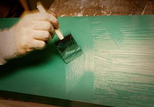 Painting a piece of wood