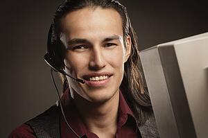 Aboriginal call centre worker