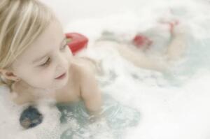 Child in bathtub