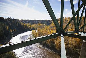 View of river from bridge