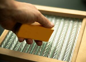 Washboard and soap