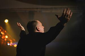 Man worshiping