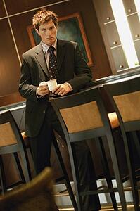 Businessman with cup of coffee
