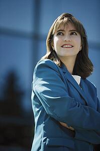Portrait of smiling businesswoman