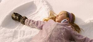 Making a snow angel
