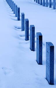 Rows of war graves