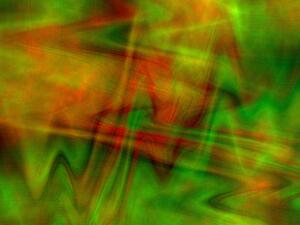Red and green computer generated images