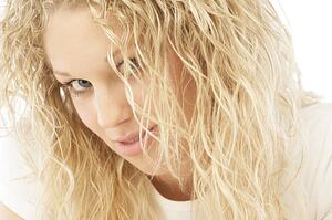 Portrait of pretty blonde