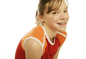 Portrait of pretty young girl