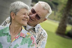 Happy senior couple
