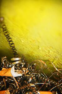Collection of metal shavings