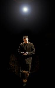 Man waiting with open hands