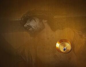  Jesus Christ and a door lock