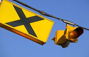 Street sign and lamp