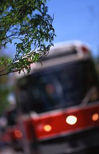 Out of focus bus
