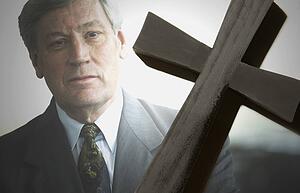 Businessman with cross