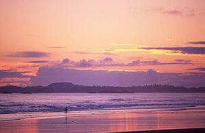 Sunset on the beach