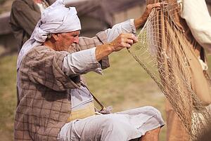 Fisherman and net