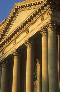 Columns and fascia, Alberta Legislature, Edmonton, Canada