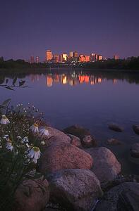 Edmonton Skyline at Dawn, Alberta, Canada