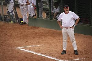Baseball player waiting for turn