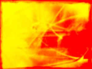 Yellow and red splotches of color Yellow and red splotches of colour