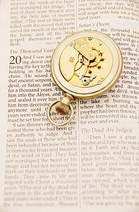 Inside of pocket watch on the Bible