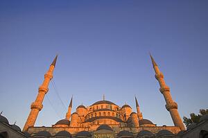 Blue Mosque at Sunset Istanbul Turkey