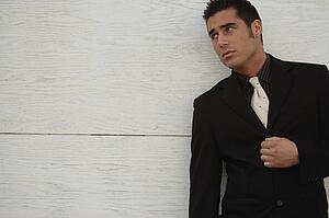 A businessman's expression