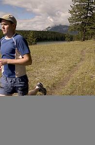Running through the mountains