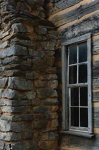Exterior of wooden house