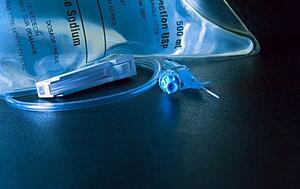 An intravenous bag