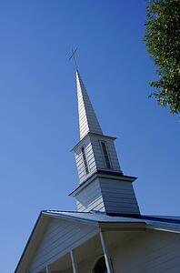 A church steeple