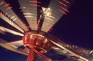 Fairground Ride at Night United Kingdom 